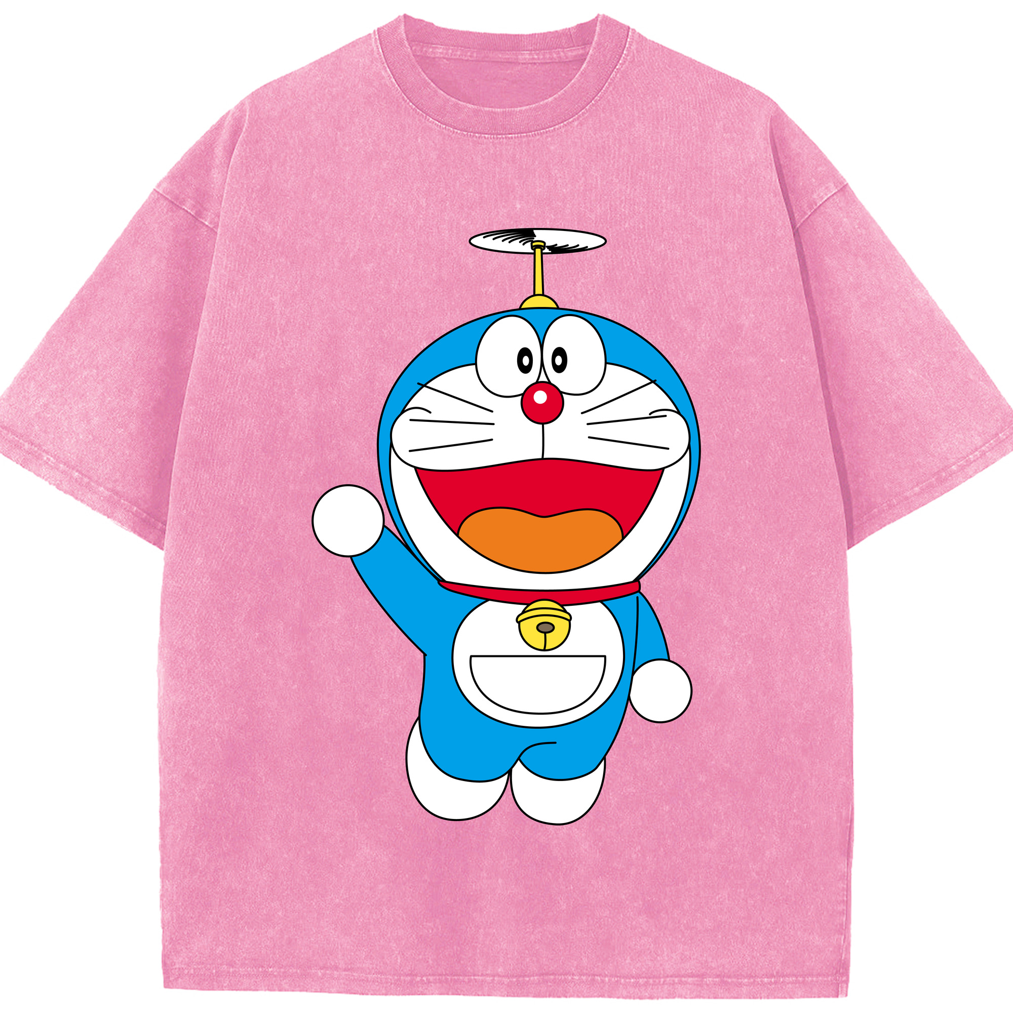 （画像用） ドラえもん Doraemon 綿100% ヴィンテージ風 半袖Tシャツ（フロントプリント）